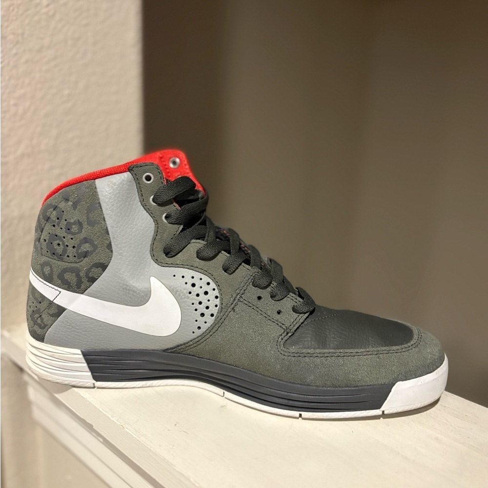 Nike Paul Rodriguez 7 High - Dark Base Gray/White-Base Mens Size 9 616355-010 - Picture 5 of 10